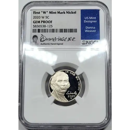 2020 W Jefferson Nickel NGC - First 